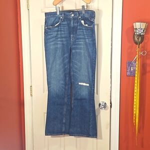 EDWIN SZ. 30 Flare distressed jeans
